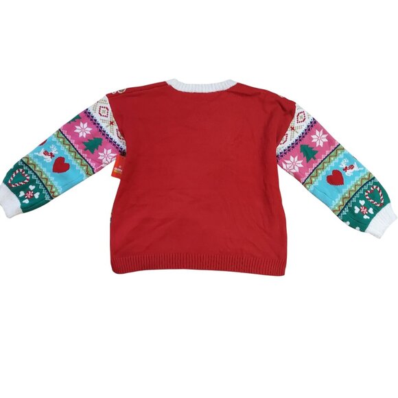 Holiday Ugly Christmas Sweater Women's Red Pug Dog Puppy 3D Merry Pugmas 2X NWT - Picture 3 of 5